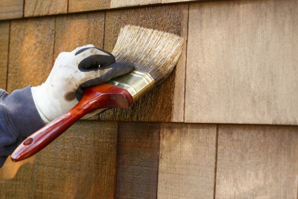Cedar Siding Staining